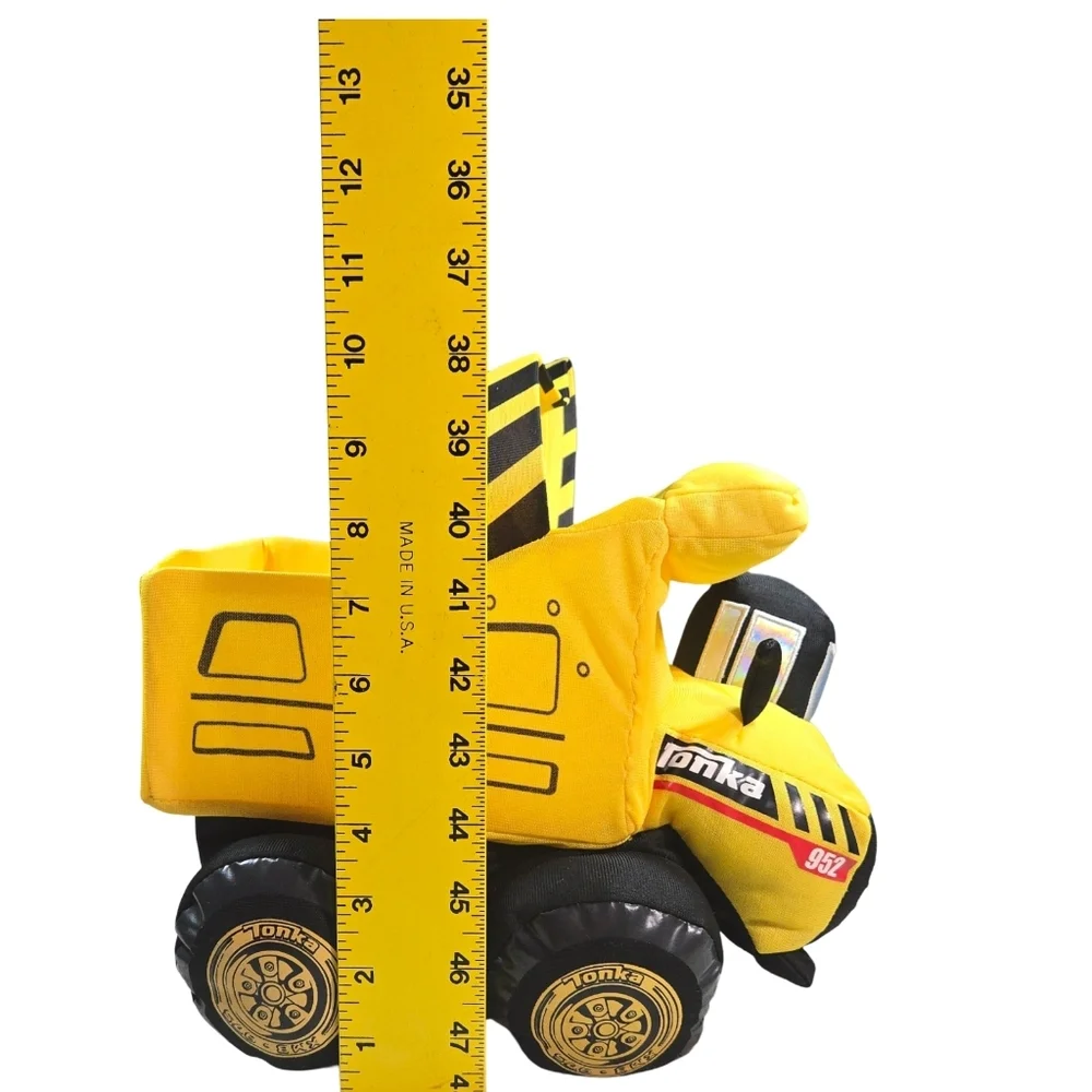 Tonka Yellow Plush Construction Vehicle Esster Basket
